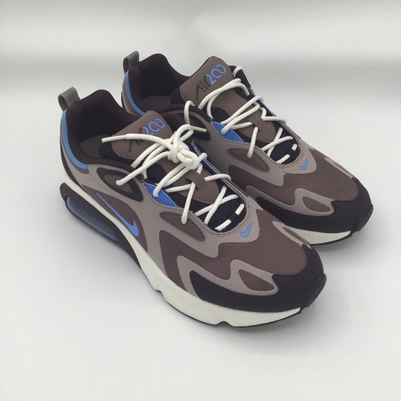 Nike Air Max 200 Sneakers AQ2568-200 Pastel Blue/Brown Lace-Up Breathable Mesh M - Picture 3 of 5